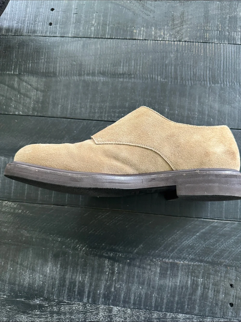 EUC Brunello Cucinelli  Double Monk Strap Suede Shoes - Beige
